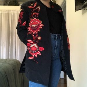 ❤️STUNNING vintage indigo moon coat